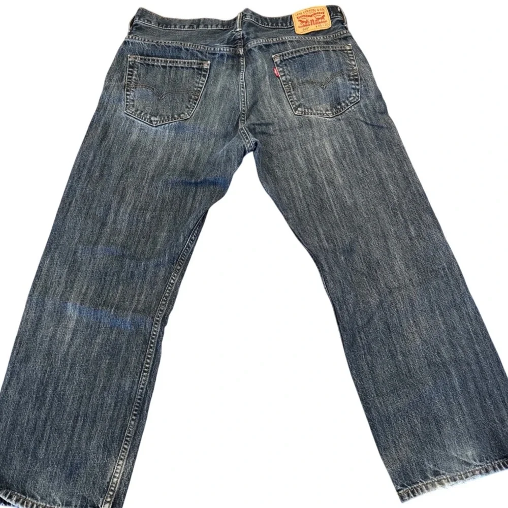 Levis 569 Loose Straight Jeans Mens 36x30 Blue Denim Relaxed Fit Dark Wash